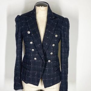 Generation Love Alexa Tweed Windowpane Blazer